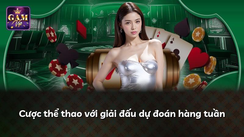Cược thể thao với giải đấu dự đoán hàng tuần