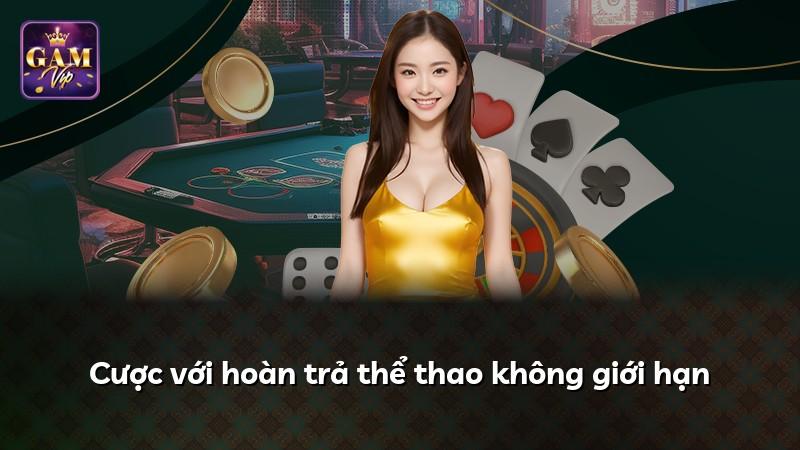 Cược với hoàn trả thể thao không giới hạn